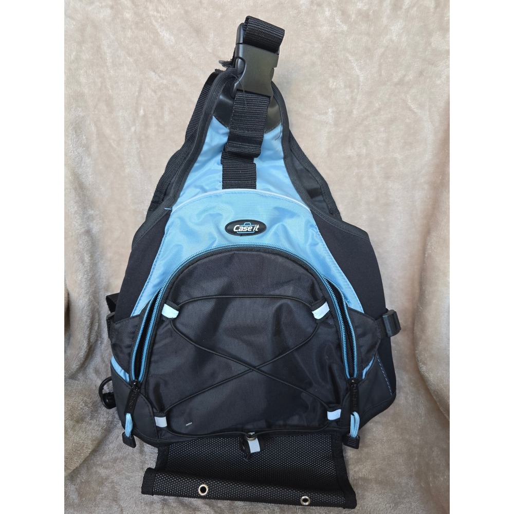 Case it Sling Backpack Blue Black One Shoulder Strap Tech Bag Organizer Bungee